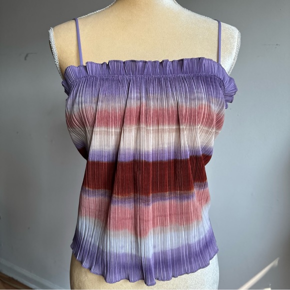 Madewell Texture Pleated Ombre Blouse - Picture 2 of 8